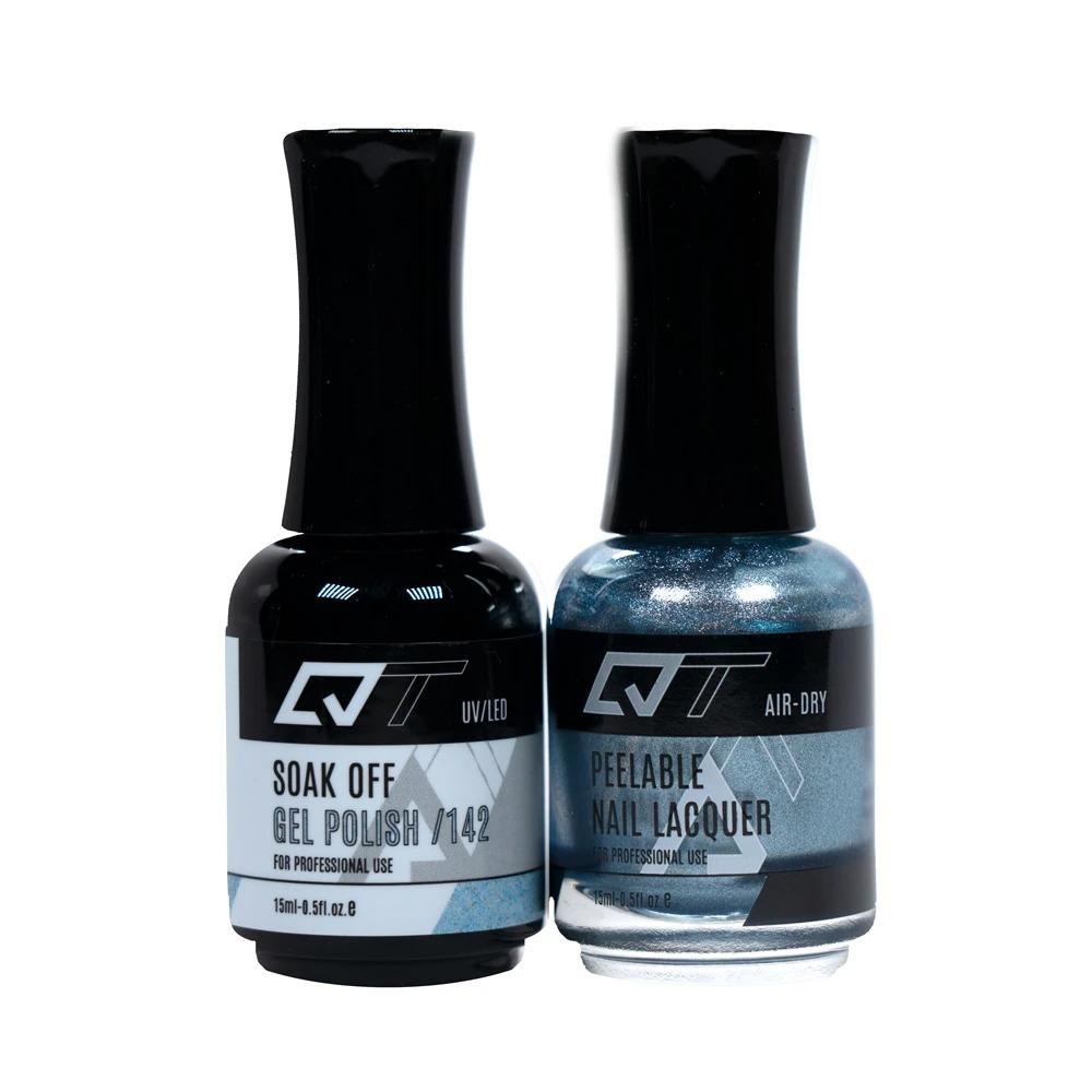  QT 142 - QT Gel Polish & Matching Nail Lacquer Duo Set - 0.5oz by Gelixir sold by DTK Nail Supply