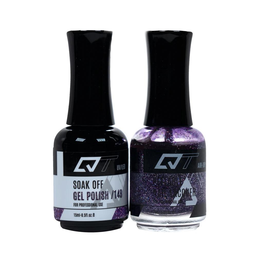  QT 148 - QT Gel Polish & Matching Nail Lacquer Duo Set - 0.5oz by Gelixir sold by DTK Nail Supply