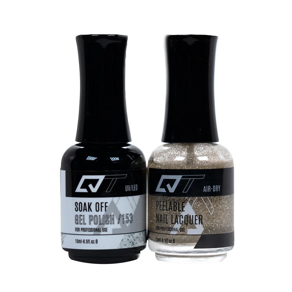  QT 153 - QT Gel Polish & Matching Nail Lacquer Duo Set - 0.5oz by Gelixir sold by DTK Nail Supply