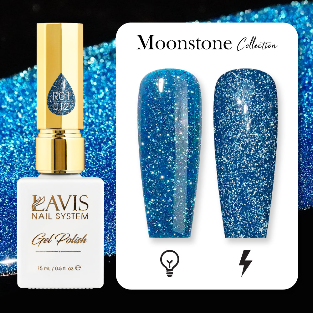 LAVIS Reflective R05 - 26 - Gel Polish 0.5 oz - Glow With The Flow Reflective Collection