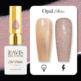 LAVIS Reflective R02 - Gel Polish 0.5 oz - Opal Collection