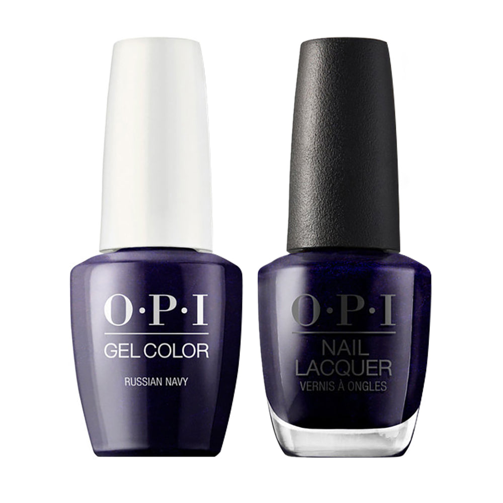 OPI Gel Nail Polish Duo - R54 Russian Navy - Purple Colors