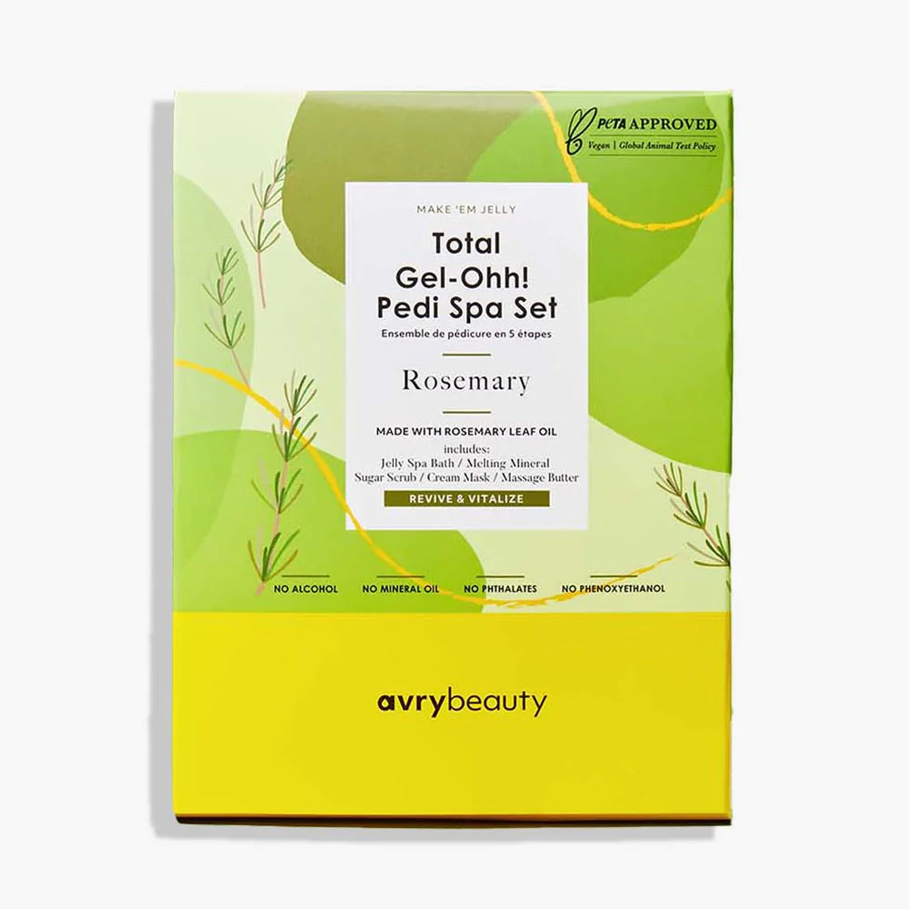 AVRY BEAUTY - 5 Steps Pedicure Kit Total Gel Ohh! - Rosemary