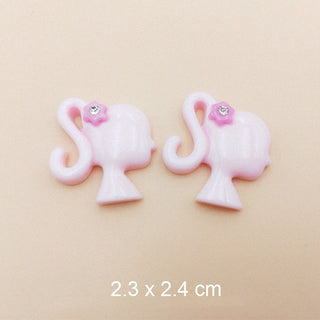 #505-509 2PCS Barbie Head Charm