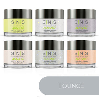SNS Dipping Powder Color Kit - 1oz/ea (6 Colors): HH11, 15, 16, 17, 25, 35