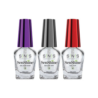 SNS SenShine Dipping Essential Kit 1 - Gelous Base, Gel Top, Sealer Dry - 0.5oz