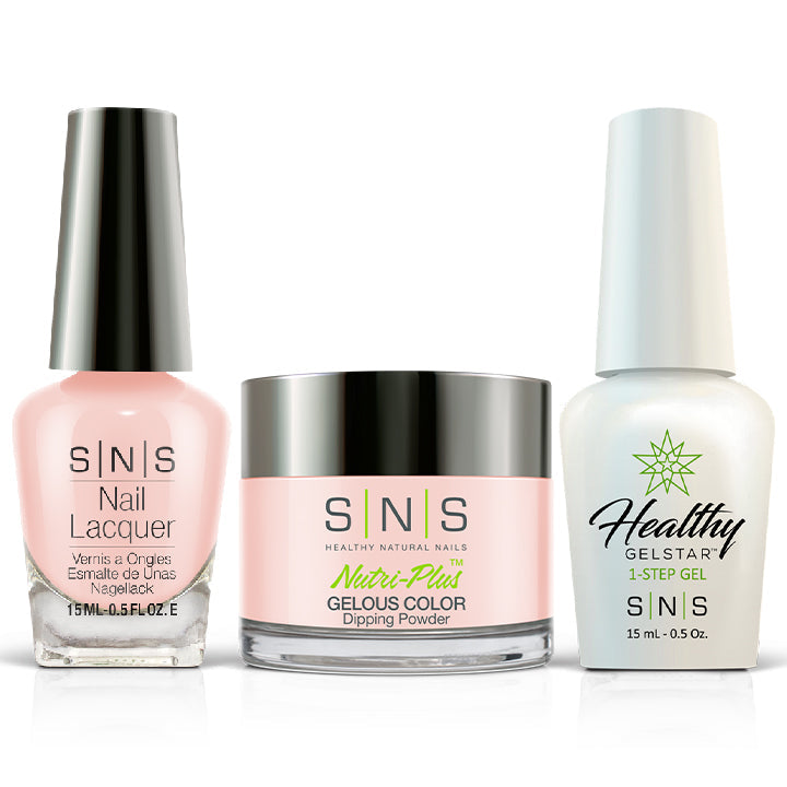 SNS 3 in 1 - SY12 Blushing Bride Gelous - Dip (1oz), Gel & Lacquer Matching