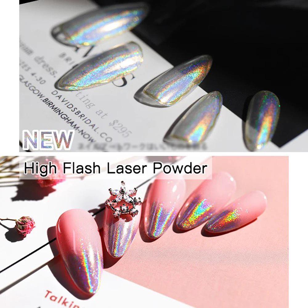 Silver Laser Holographic Chrome Pigment Powder - CP7