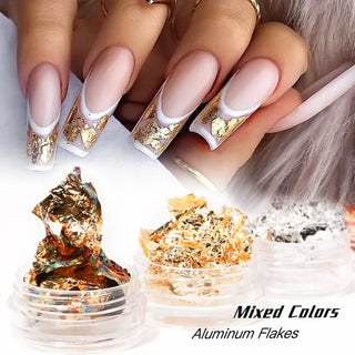 Ultra Thin Gold And Silver Foil Papper 12 Grid