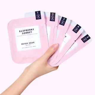 Voesh Pedi In a Box O2 Fizz 5 Step - Raspberry  Sorbet (PCS)