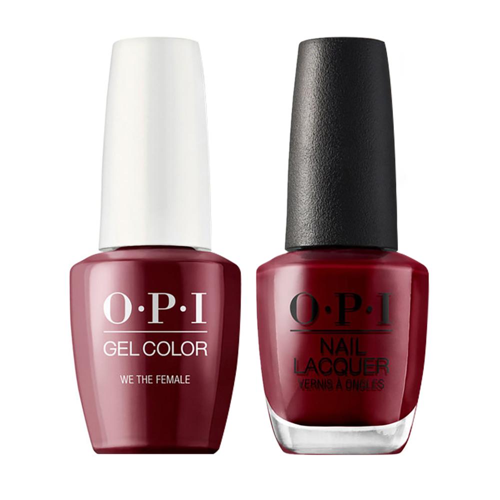 OPI Gel Nail Polish Duo - W64 We the Female - Red Colors