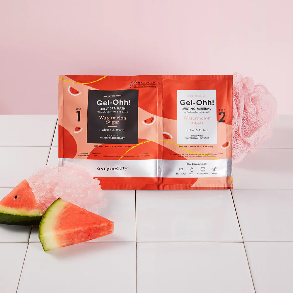 AVRY BEAUTY - CASE OF 30 - Gel-Ohh! Jelly Spa Bath - WATERMELON SUGAR