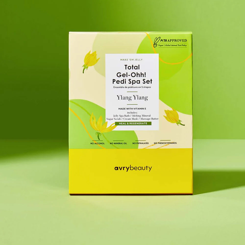 AVRY BEAUTY - 5 Steps Pedicure Kit Total Gel Ohh! - Ylang Ylang