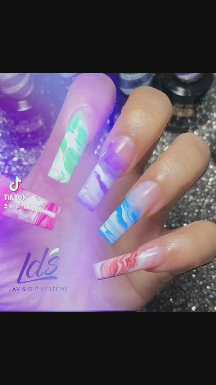 LDS - 02 (ver 2) White - Line Art Gel Nails Polish Nail Art