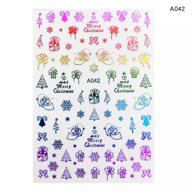  3D Winter Nail Art Stickers A042 by OTHER sold by DTK Nail Supply