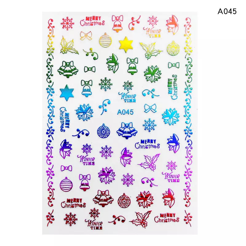  3D Winter Nail Art Stickers A045 by OTHER sold by DTK Nail Supply