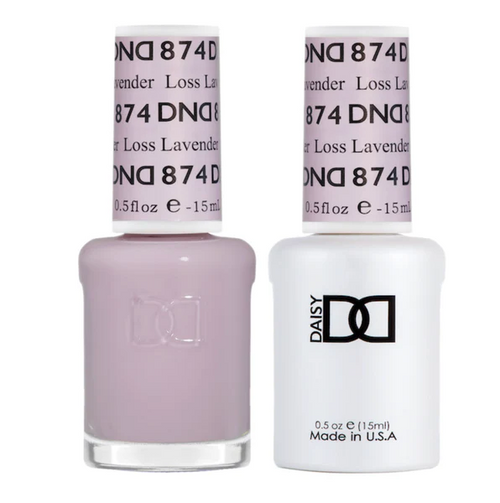 DND Gel Nail Polish Duo - 874 Loss Lavender - DND Sheer Collection