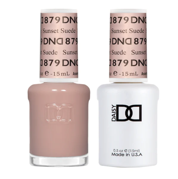 DND Gel Nail Polish Duo - 879 Sunset Suede - DND Sheer Collection