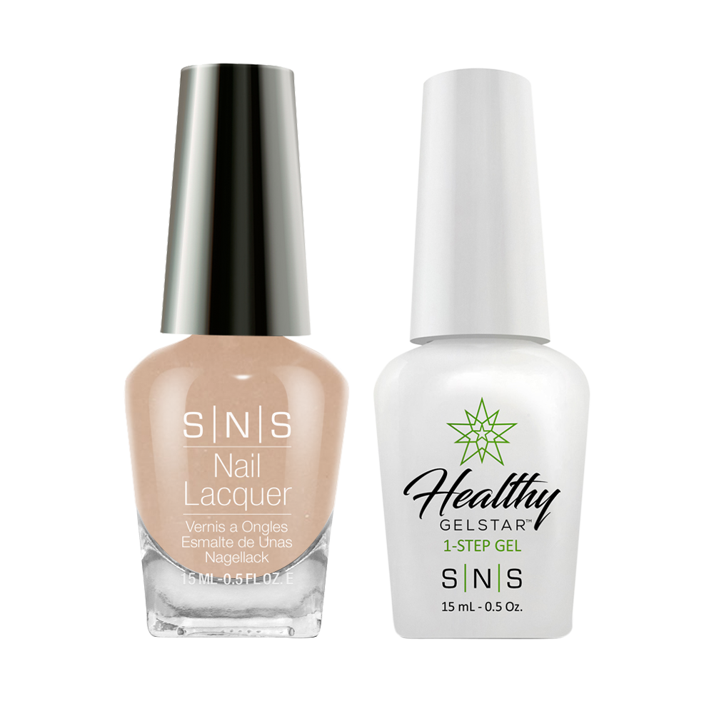  SNS Gel Nail Polish Duo - BM08 Beige, Neutral Colors by SNS sold by DTK Nail Supply