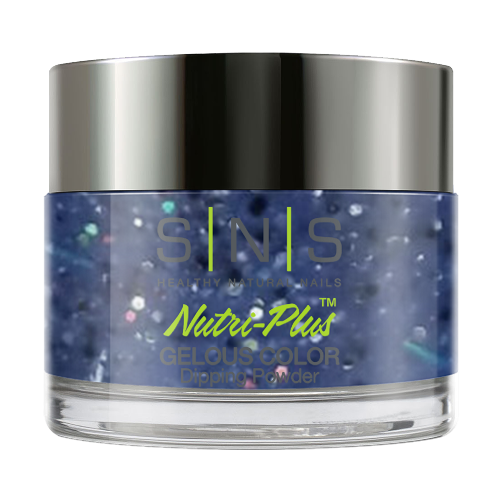  SNS Dipping Powder Nail - BM28 - Blue Glitter Colors by SNS sold by DTK Nail Supply