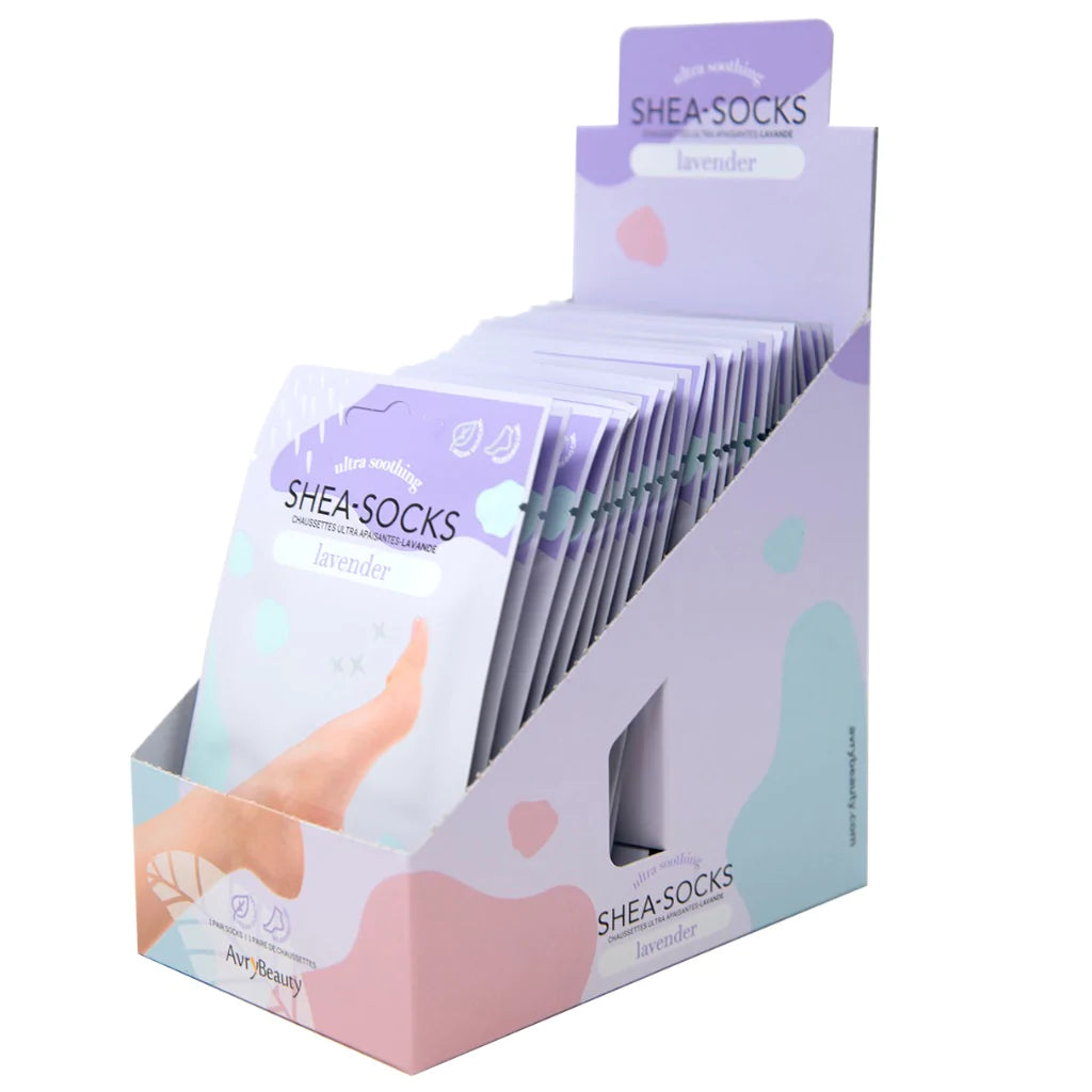 AVRY BEAUTY - Box of 25 Shea Socks - Lavender