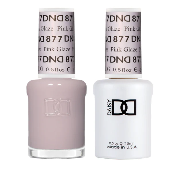 DND Gel Nail Polish Duo - 877 Pink Glaze - DND Sheer Collection