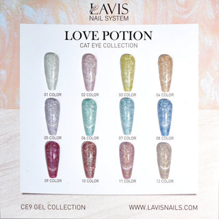LAVIS Cat Eyes CE9 - Gel Polish 0.5 oz - LOVE POTION Collection