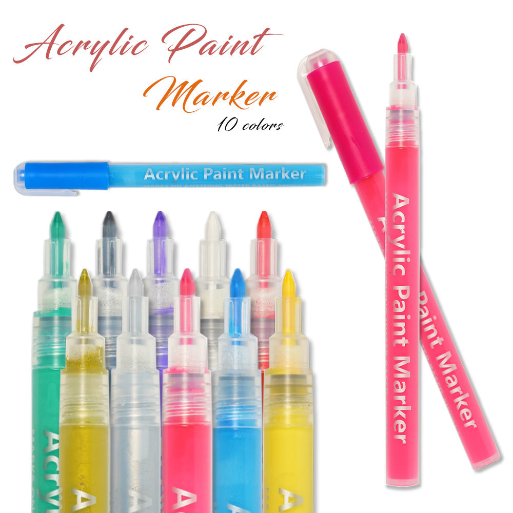 Acrylic Paint Marker 10 Colors