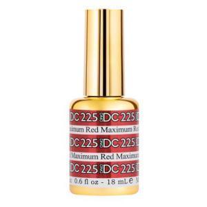  DND DC Gel Polish 225 - Glitter, Red Colors - Maximum Red by DND DC sold by DTK Nail Supply