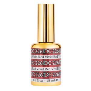  DND DC Gel Polish 226 - Glitter, Red Colors - Vivid Red by DND DC sold by DTK Nail Supply