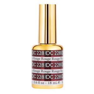  DND DC Gel Polish 228 - Glitter, Red Colors - Rouge by DND DC sold by DTK Nail Supply