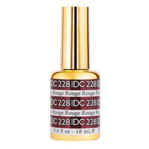  DND DC Gel Polish 228 - Glitter, Red Colors - Rouge by DND DC sold by DTK Nail Supply
