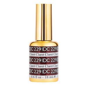  DND DC Gel Polish 229 - Glitter, Red Colors - Claret by DND DC sold by DTK Nail Supply