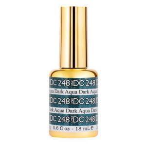  DND DC Gel Polish 248 - Glitter, Blue Colors - Dark Aqua by DND DC sold by DTK Nail Supply