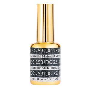  DND DC Gel Polish 253 - Glitter, Black Colors - Midnight by DND DC sold by DTK Nail Supply