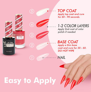 LDS Fall Healthy Gel & Matching Lacquer Special Bundle 4: 40,41,42,BT+ 1 CNA Plasma Lamp + 1 Spring Nail Sticker - random + 2 mini files + 2 buffers + 3 Pusher Cuticle Stick Pen