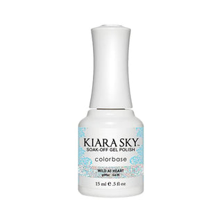 Kiara Sky Gel Polish 638 - Blue, Glitter Colors - Wild At Heart