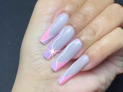 LDS - 03 (ver 2) Pastel Pink - Line Art Gel Nails Polish Nail Art