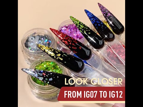 LDS Acrylic Powder Glitter Nail Art - Flakes Glitter DIG11