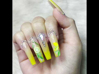 LDS - 07 (ver 2) NeonYellow - Line Art Gel Nails Polish Nail Art