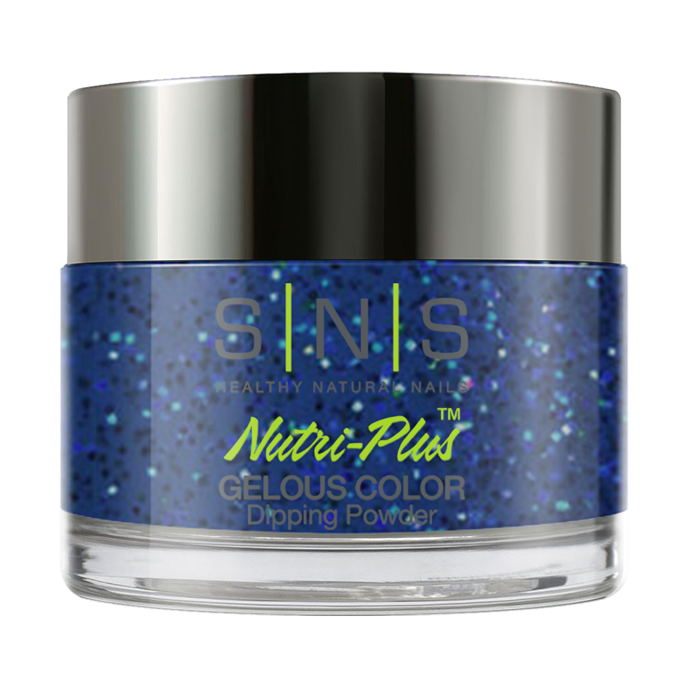  SNS Dipping Powder Nail - IS17 Northern Lights - Blue Glitter Colors by SNS sold by DTK Nail Supply