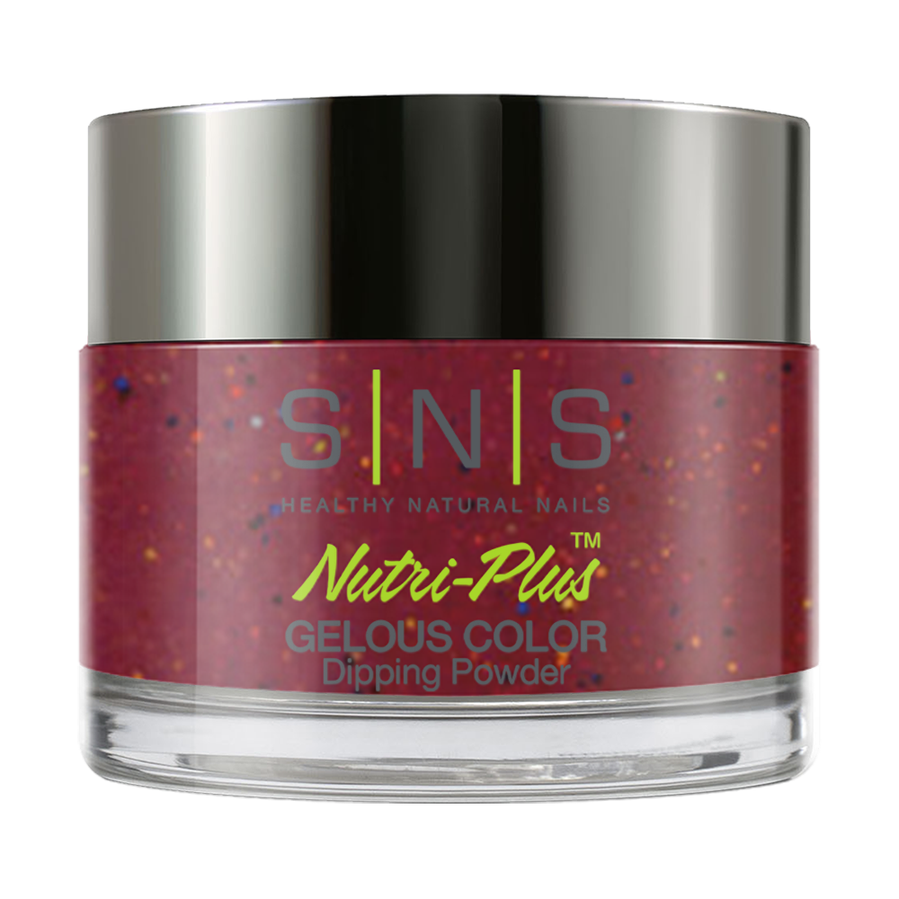  SNS Dipping Powder Nail - IS36 Spooktacular Scarlet - Red Glitter Colors by SNS sold by DTK Nail Supply