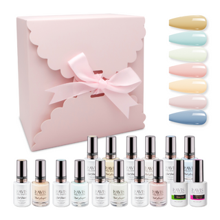 LAVIS Holiday Gift Bundle Set 8: 7 Gel & Lacquer, 1 Base Gel, 1 Top Gel - 068; 022; 009; 004; 003; 002; 078