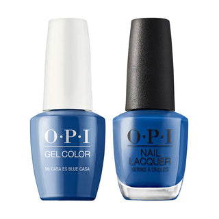 OPI Gel Nail Polish Duo - M92 Mi Casa Es Blue Casa