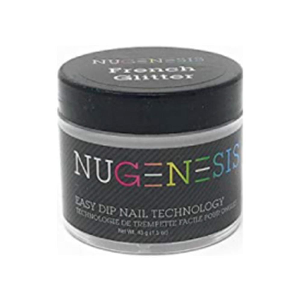 NuGenesis French Glitter - Pink & White 1.5oz