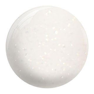 NuGenesis White Glitter Dipping Powder Nail Colors - NU 125 Snow White