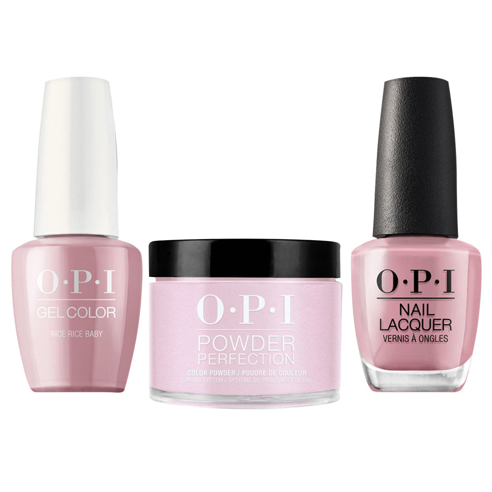OPI 3 in 1 - T80 Rice Rice Baby - Dip, Gel & Lacquer Matching