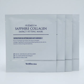 WellDerma Premium Sapphire Collagen Impact Fitting Mask 25g