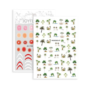 2pcs Summer Stickers