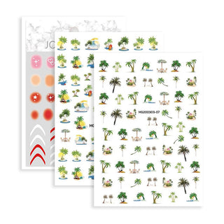 3pcs Summer Stickers